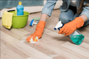 Floor-cleaning